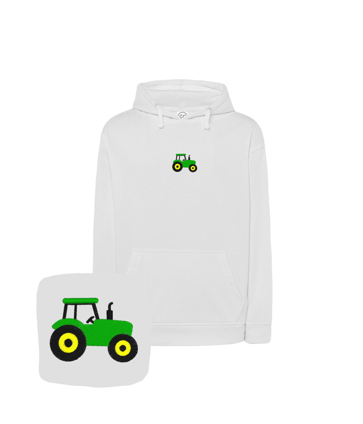 Bluza z haftem traktora – bluza traktor w wysokiej jakości bawełna
