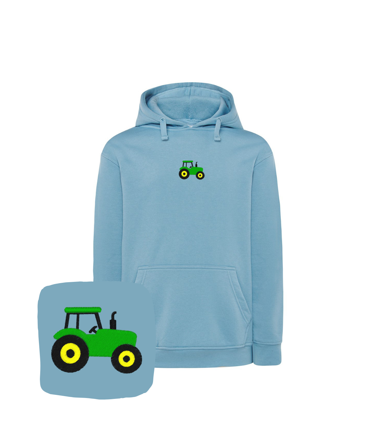 Bluza z haftem traktora – bluza traktor na zamówienie, indywidualny projekt