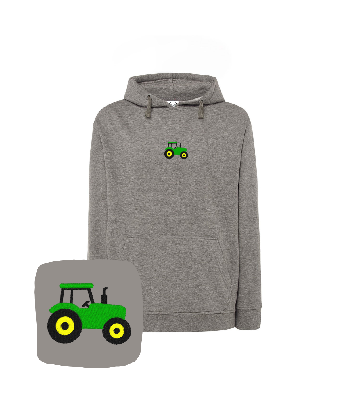 Bluza z haftem traktora – bluza z nadrukiem traktor, premium bawełna