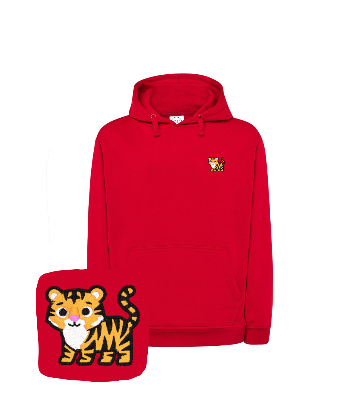 Bluza z haftem tygrysa – bluza z grafiką tygrys, druk cyfrowy