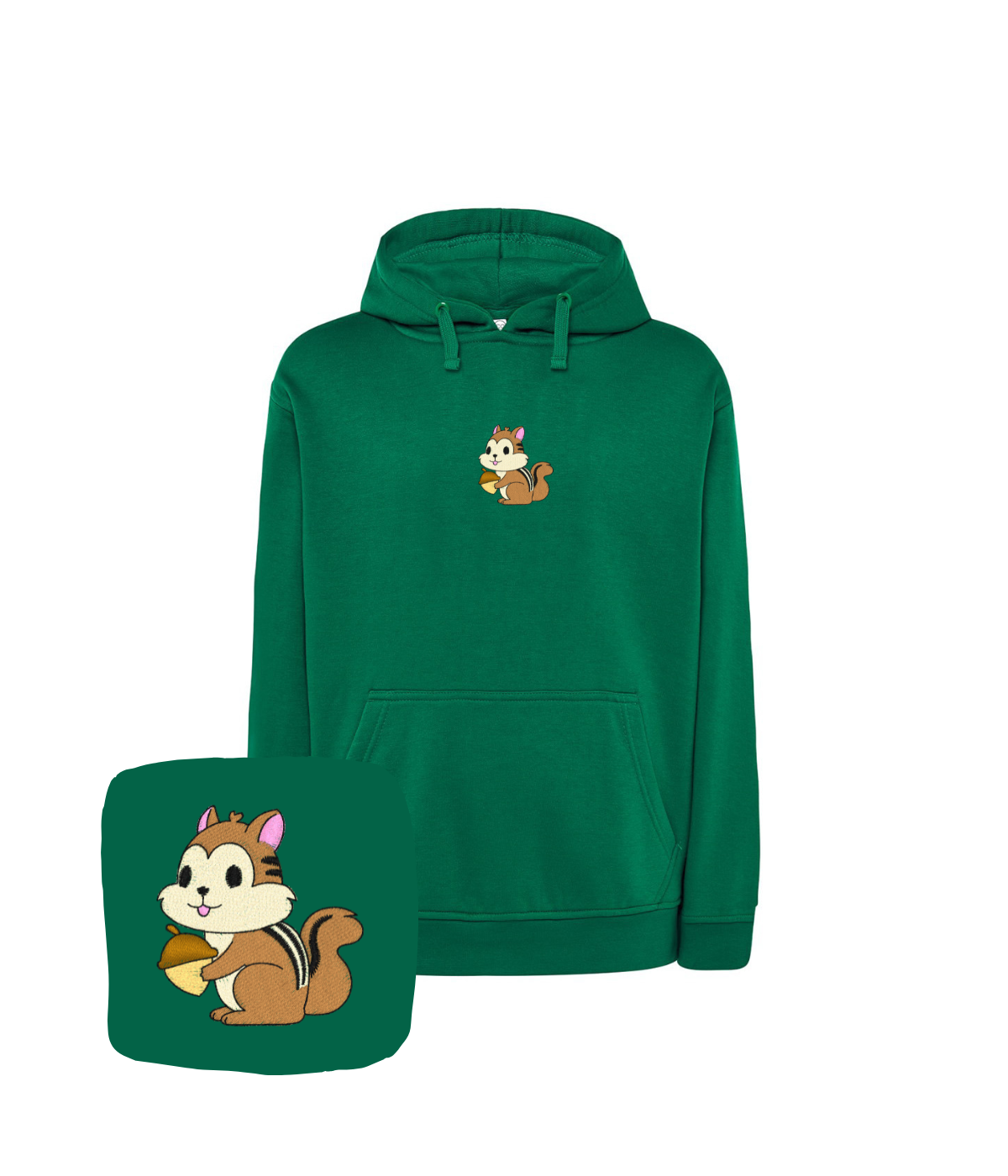 Bluza z haftem wiewiórki – bluza wiewiórki męska, męski fason