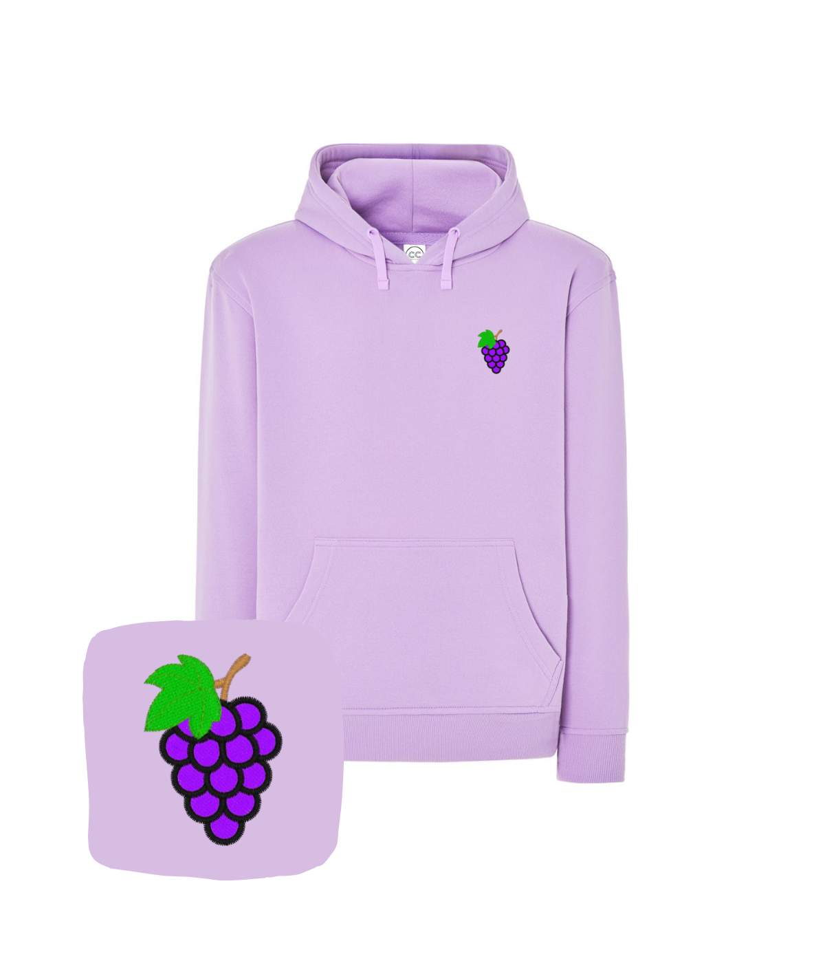 Bluza z haftem winogron – bluza winogoron szybka wysyłka, polska produkcja