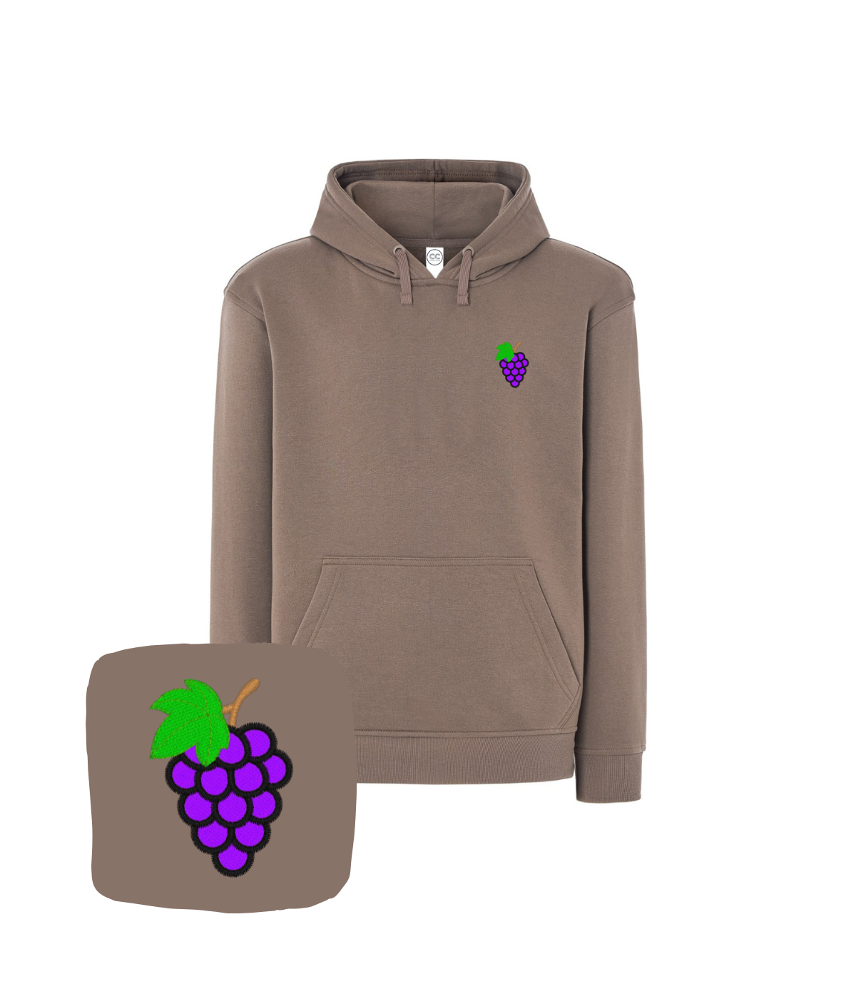 Bluza z haftem winogron – bluza winogoron dostępna w wielu kolorach
