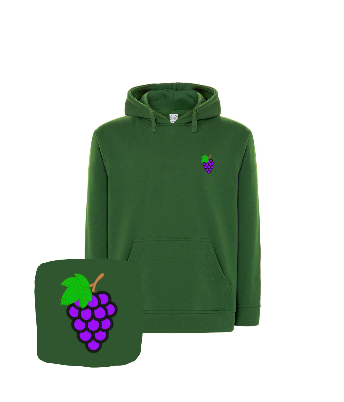 Bluza z haftem winogron – bluza winogoron z charakterem, wyróżnij się