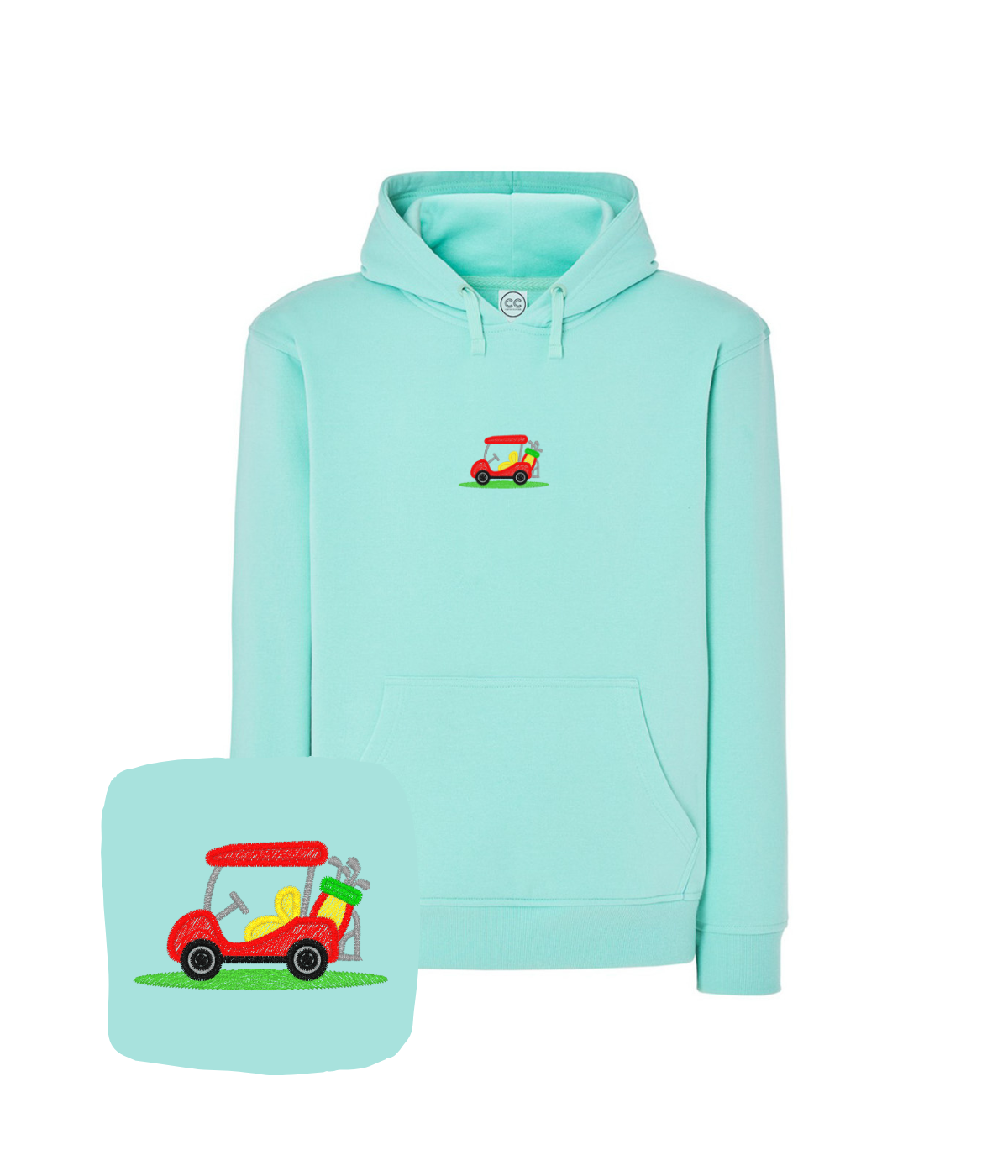 Bluza z haftem wózka golfowego – bluza wózek golfowy na zamówienie, indywidualny projekt