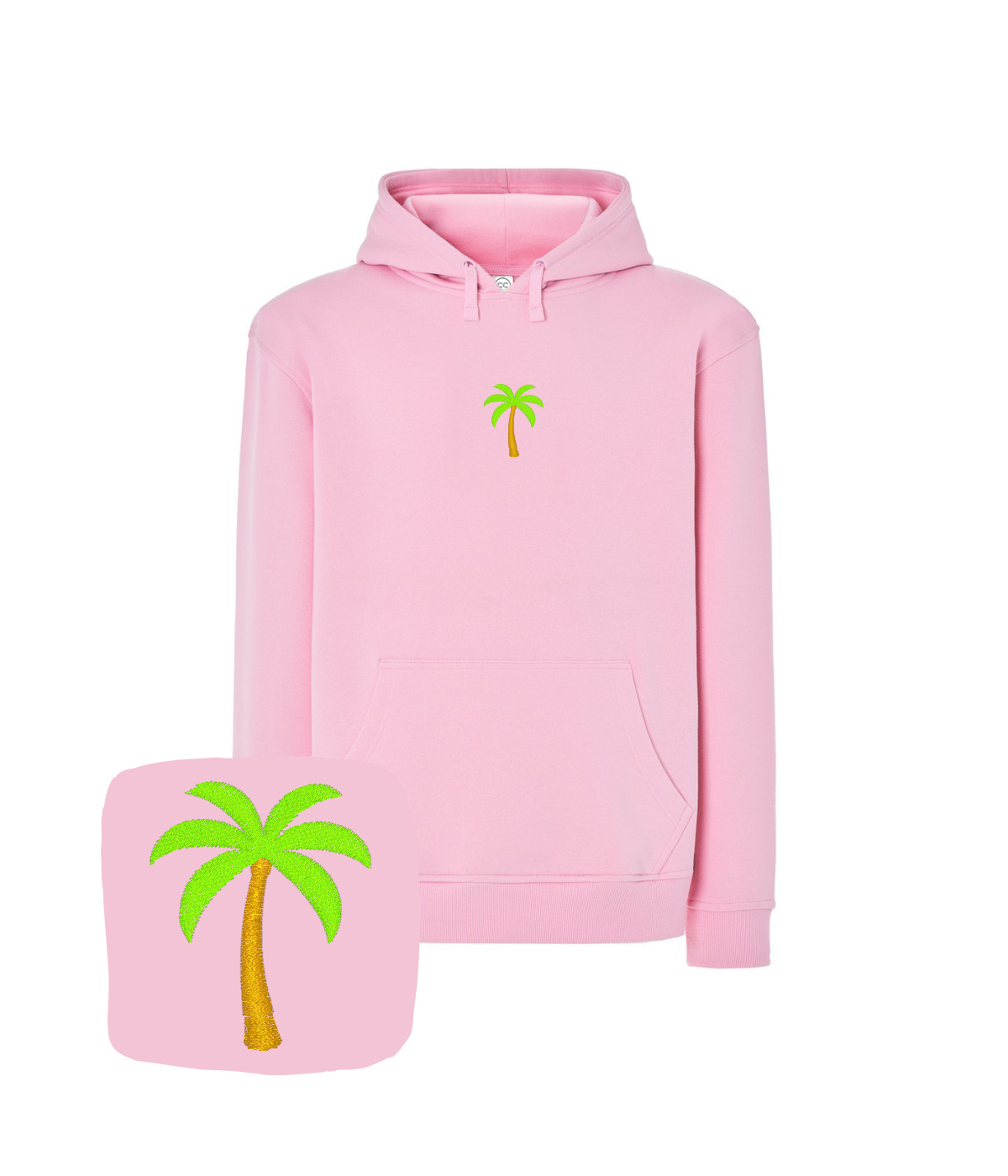 Bluza z haftem palmy – bluza reklamowa z haftem palma, od 1 sztuki