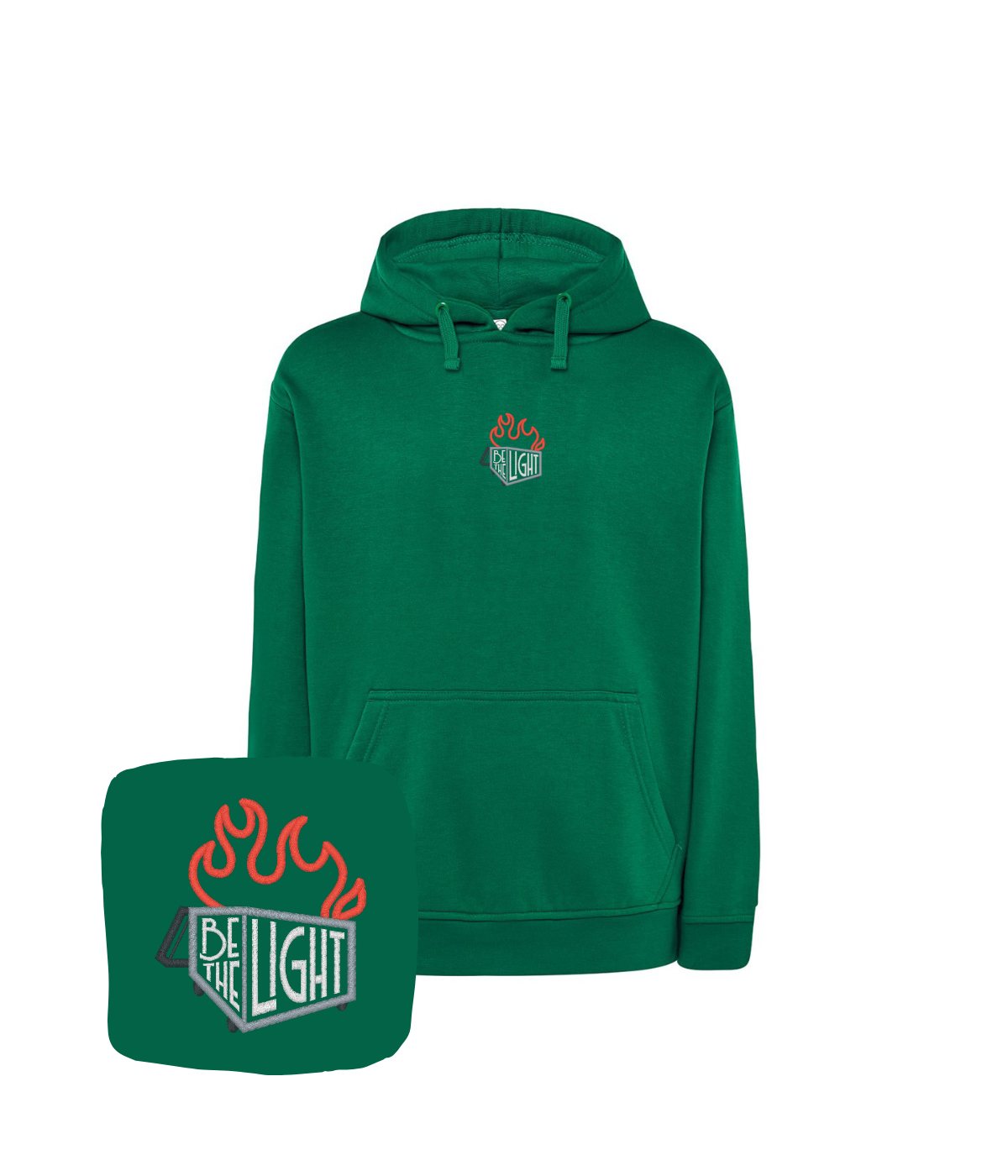 Bluza z haftem Be The Light – bluza na prezent z motywem be the light, wysoka jakość