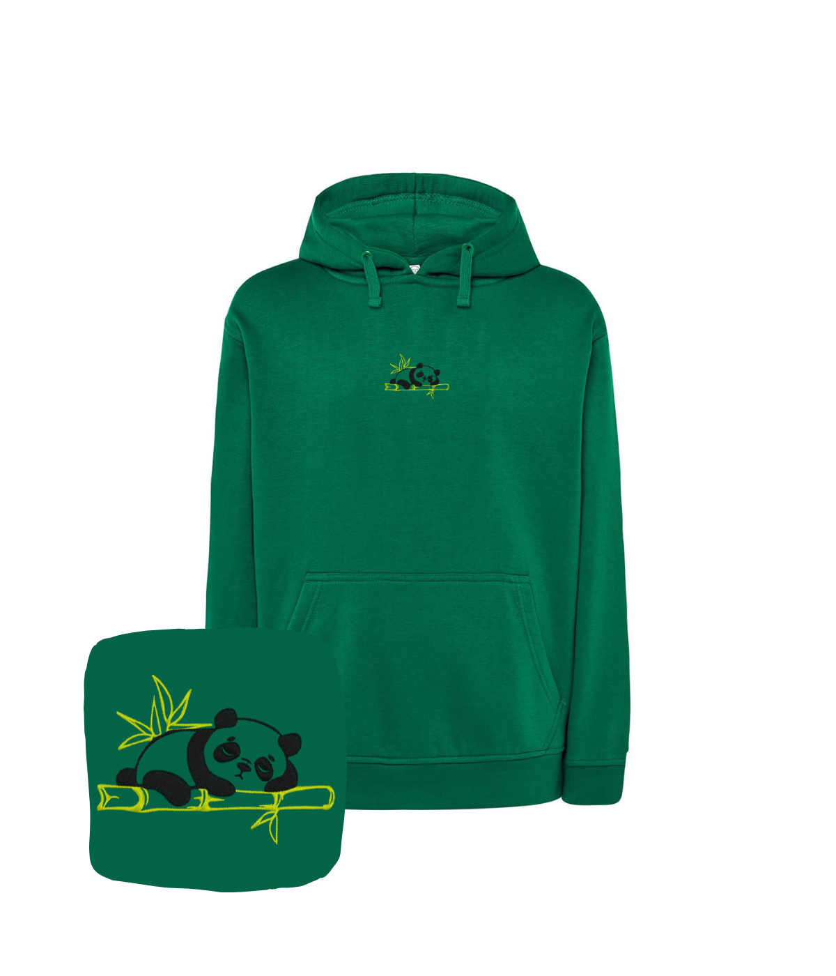 Bluza z haftem śpiącej pandy – bluza z haftem panda, klasyczny krój