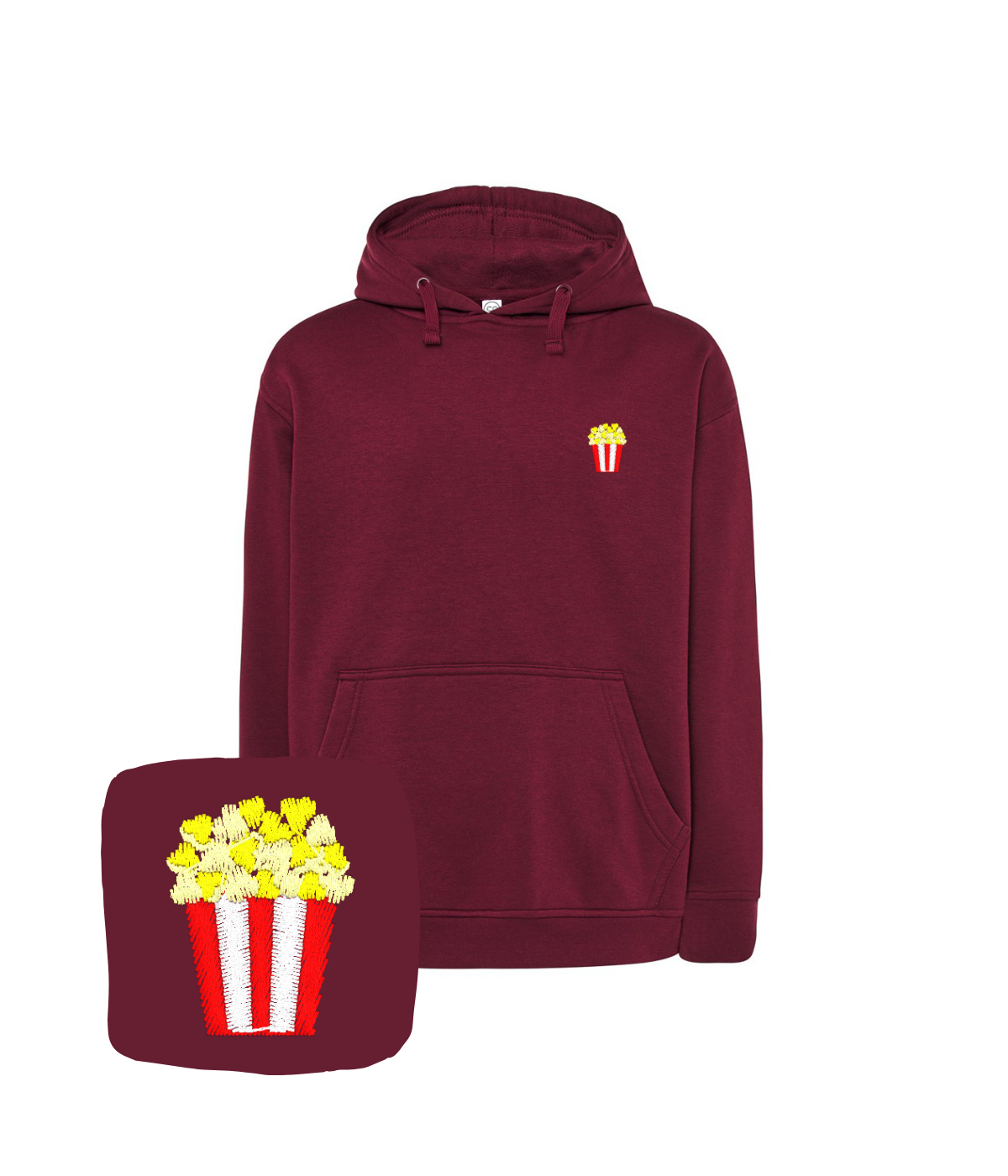 Bluza z haftem popcornu – bluza popcorn męska, męski fason