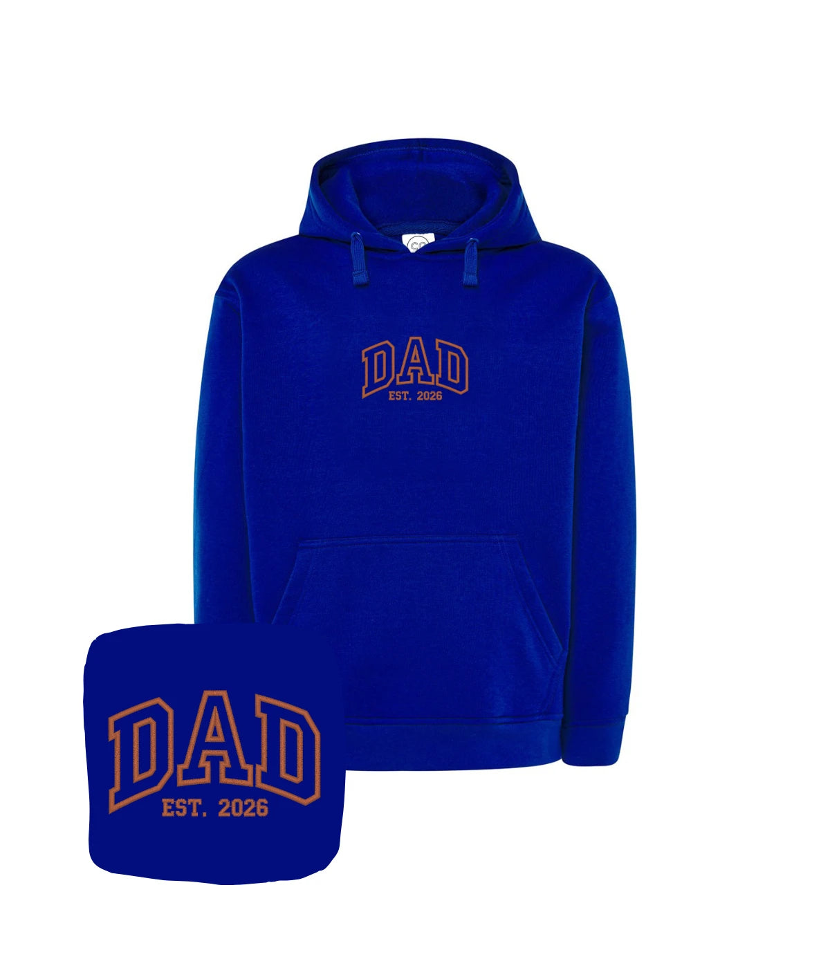 Granatowa bluza z haftem 'Dad Est. 2026' - stylowy prezent urodzinowy dla taty, haft komputerowy