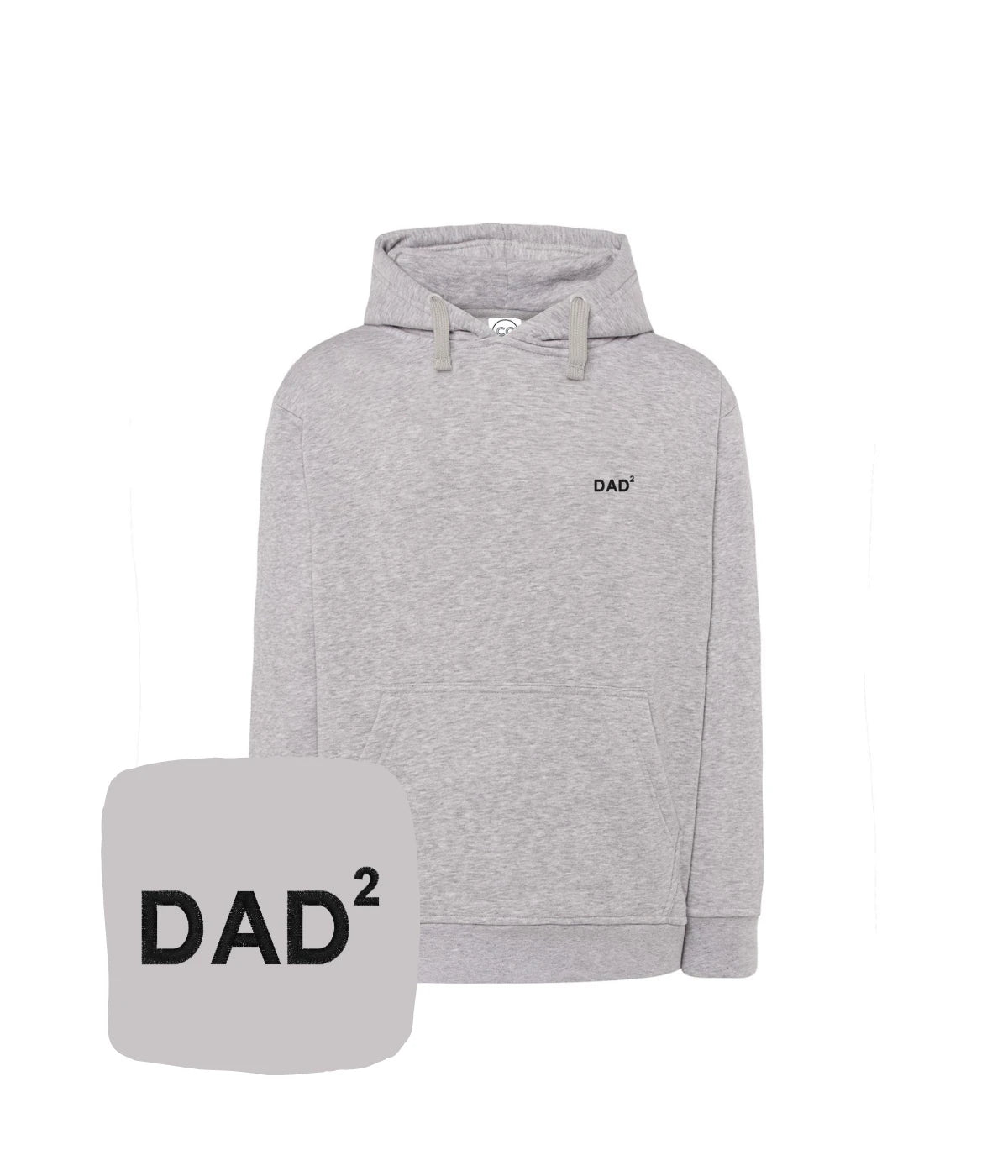 Szara bluza z haftem DAD² - uniwersalny prezent dla taty, stylowy haft komputerowy