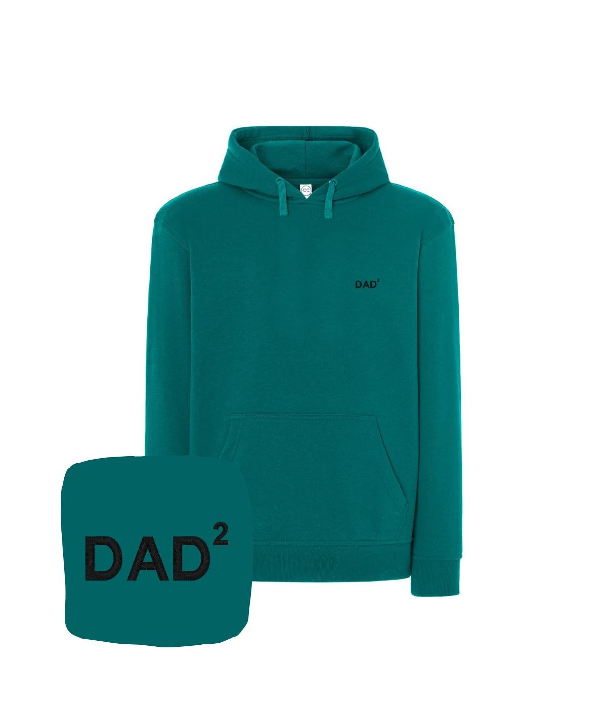 Turkusowa bluza z haftem DAD² - wyjątkowy prezent dla modnego taty, haft komputerowy