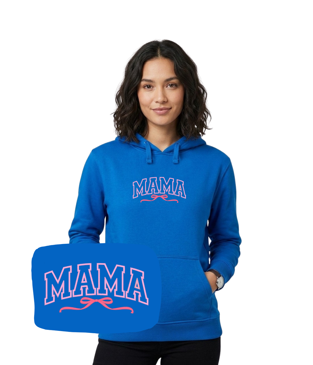 bluza z haftem napisu mama