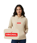 Beżowa bluza z haftem 'Original' - idealny prezent dla niej, haft komputerowy na koszulce