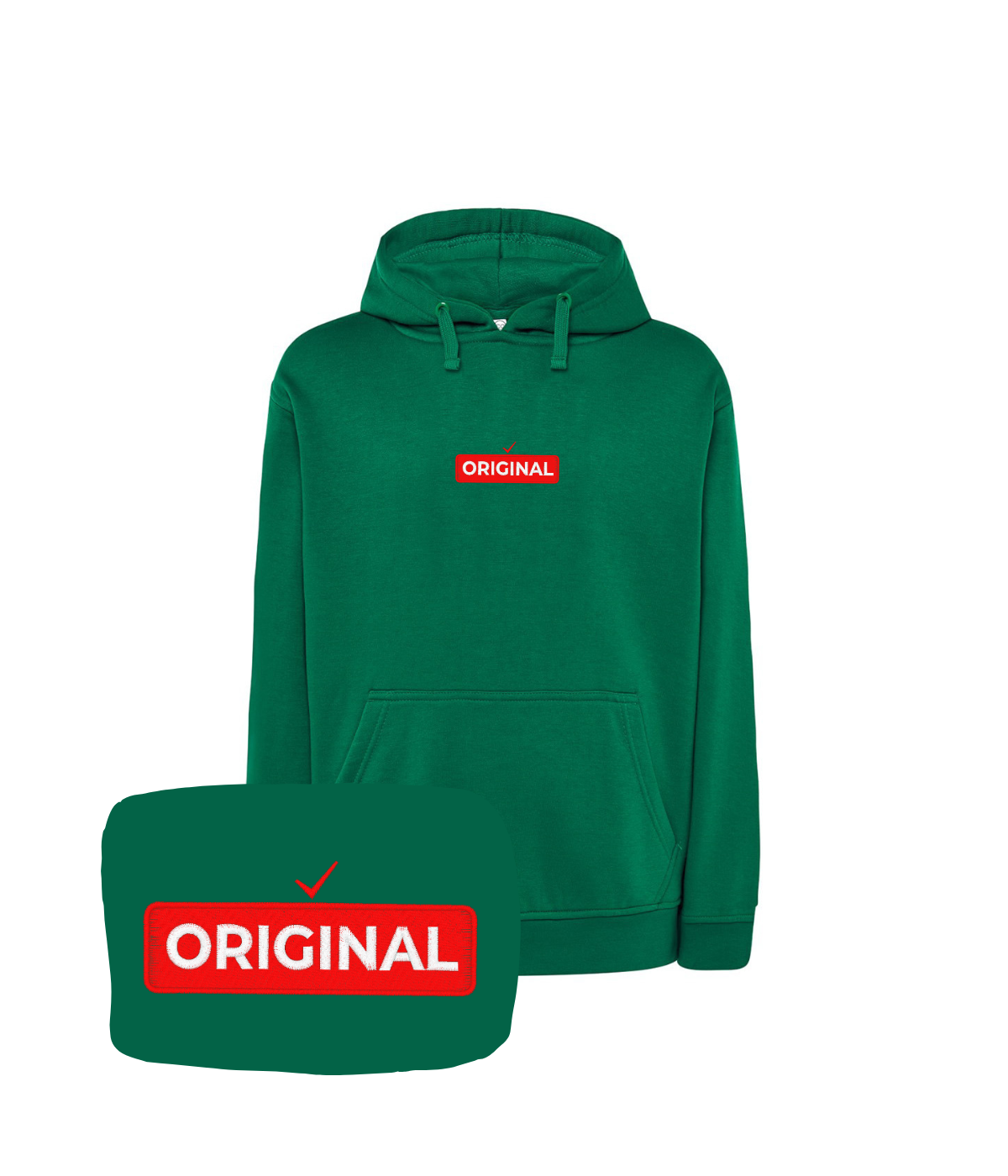 Jasnozielona bluza z haftem 'Original' - prezent na Dzień Chłopaka z haftem