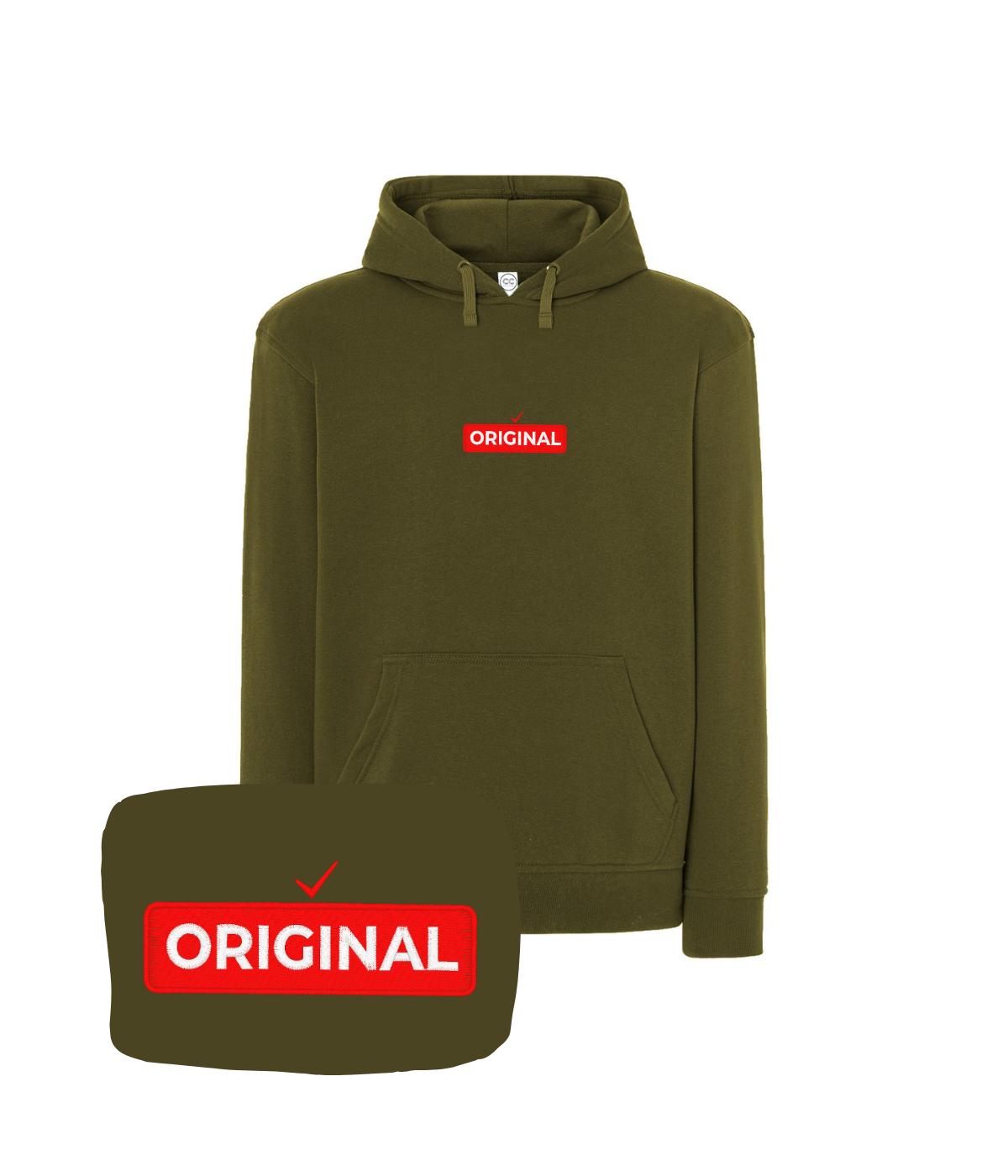 Khaki bluza z haftem 'Original' - wyjątkowy prezent dla odważnych osób