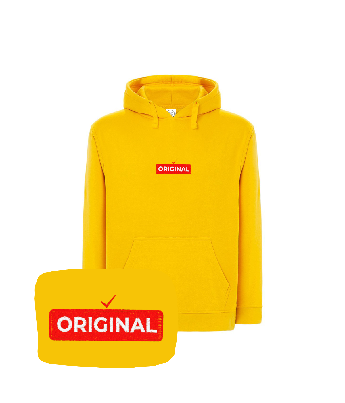 Żółta bluza z haftem 'Original' - nietypowy prezent dla modnych osób