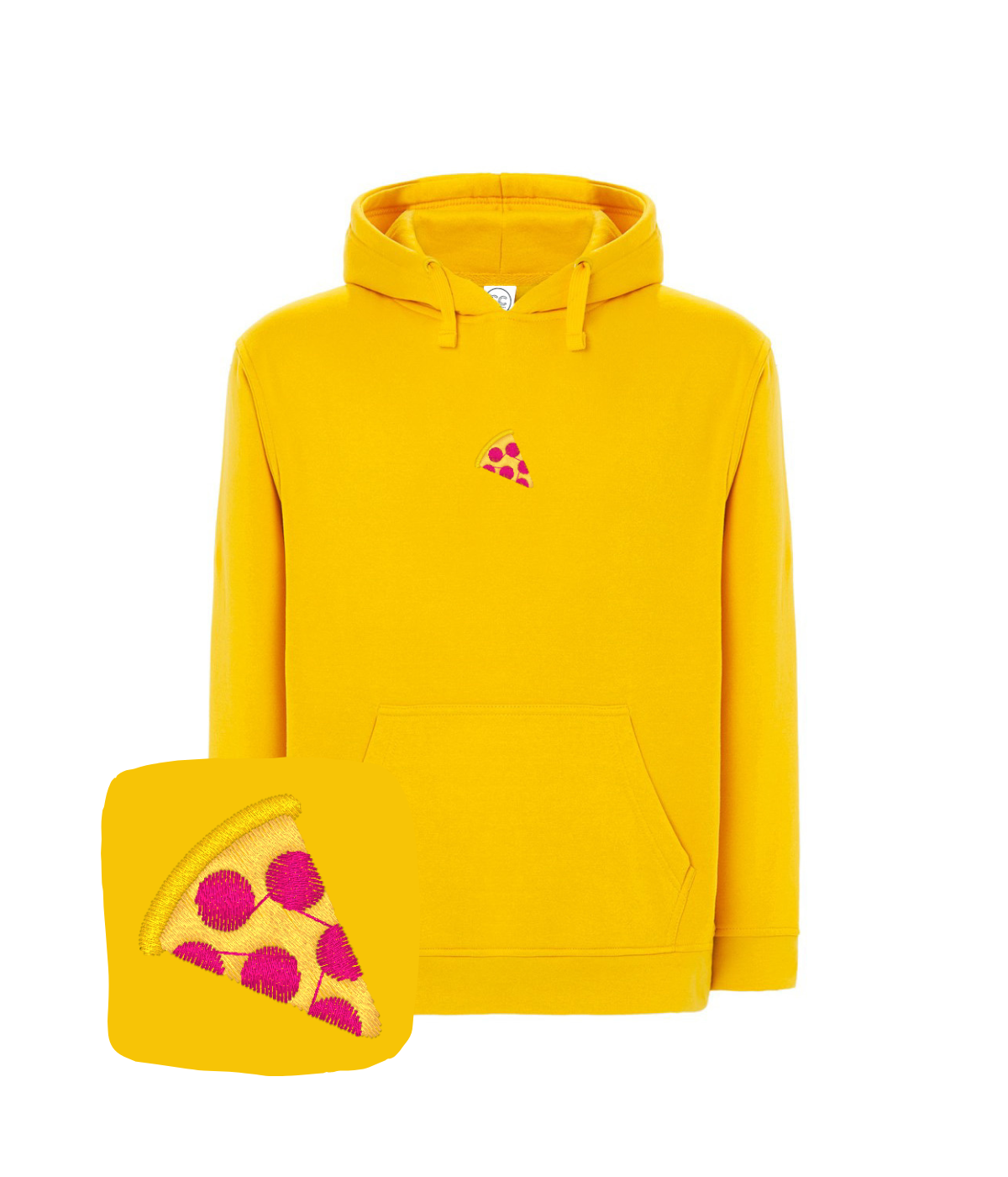 Bluza z haftem kawałka pizzy – bluza pizzy na lato, lekki materiał