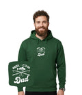 Zielona bluza z kapturem z haftem Reel Cool Dad - idealny prezent dla taty, haft komputerowy od 1 sztuki