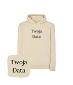 Sandowa bluza z haftem Twoja Data - prezent z haftem komputerowym, idealna na każdą okazję