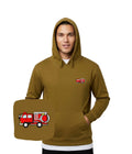 Bluza z haftem wozu strażackiego, kolor khaki - idealny prezent dla dziecka pasjonującego się strażą pożarną.
