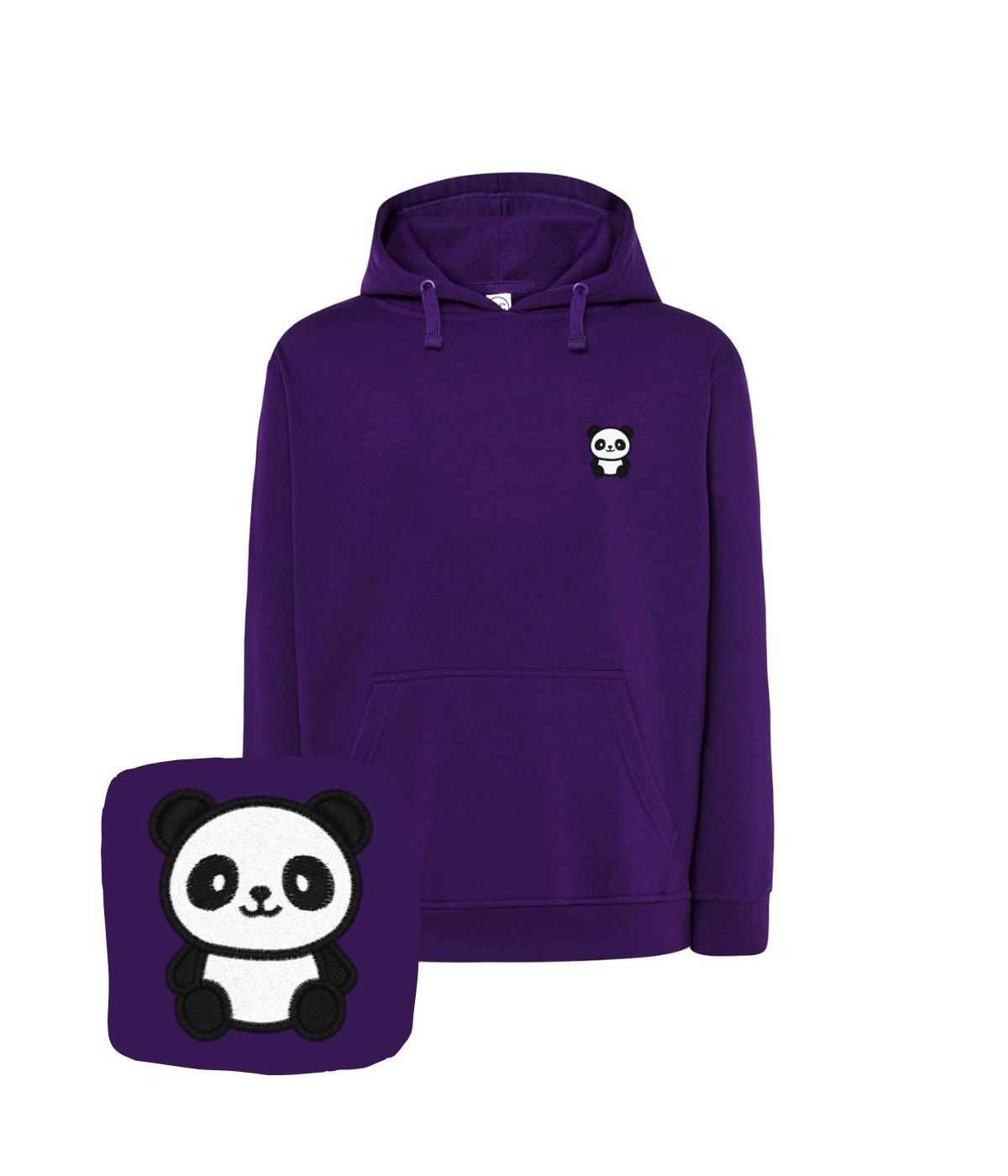 Bluza z haftem pandy – bluza panda męska, męski fason