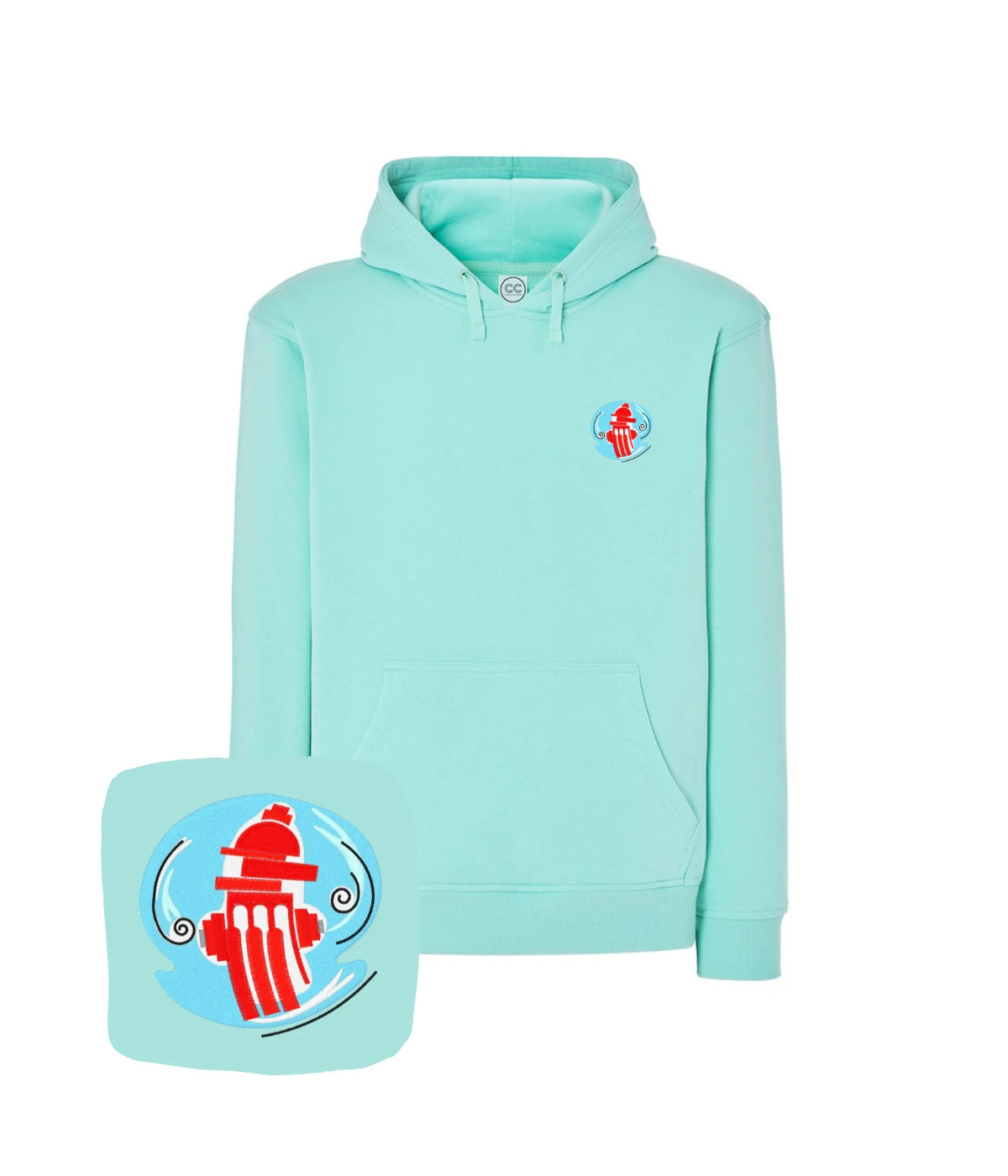 Bluza z kapturem z haftem hydrantu - zdjęcie 22