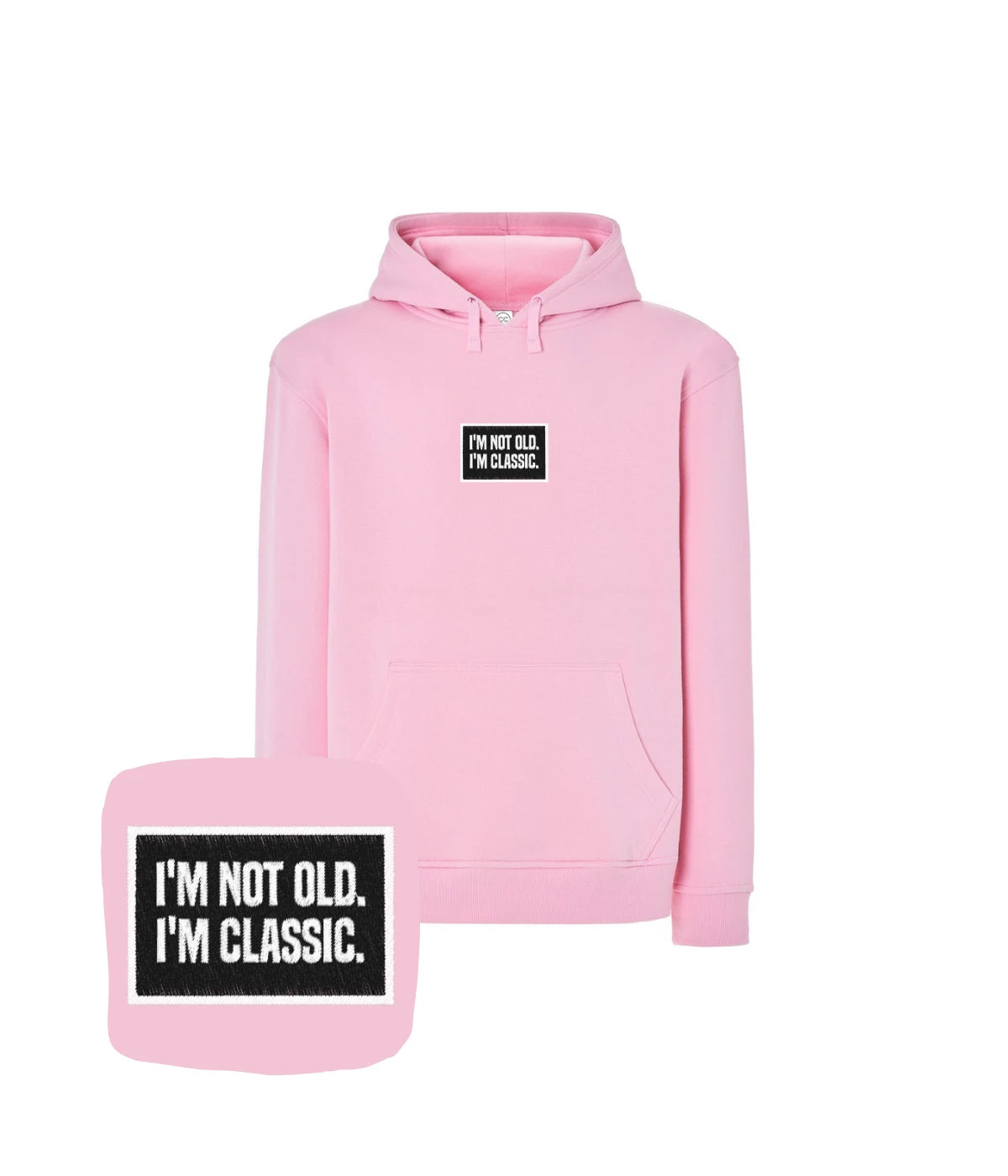 Bluza z kapturem z haftem I'm Not Old - zdjęcie 21