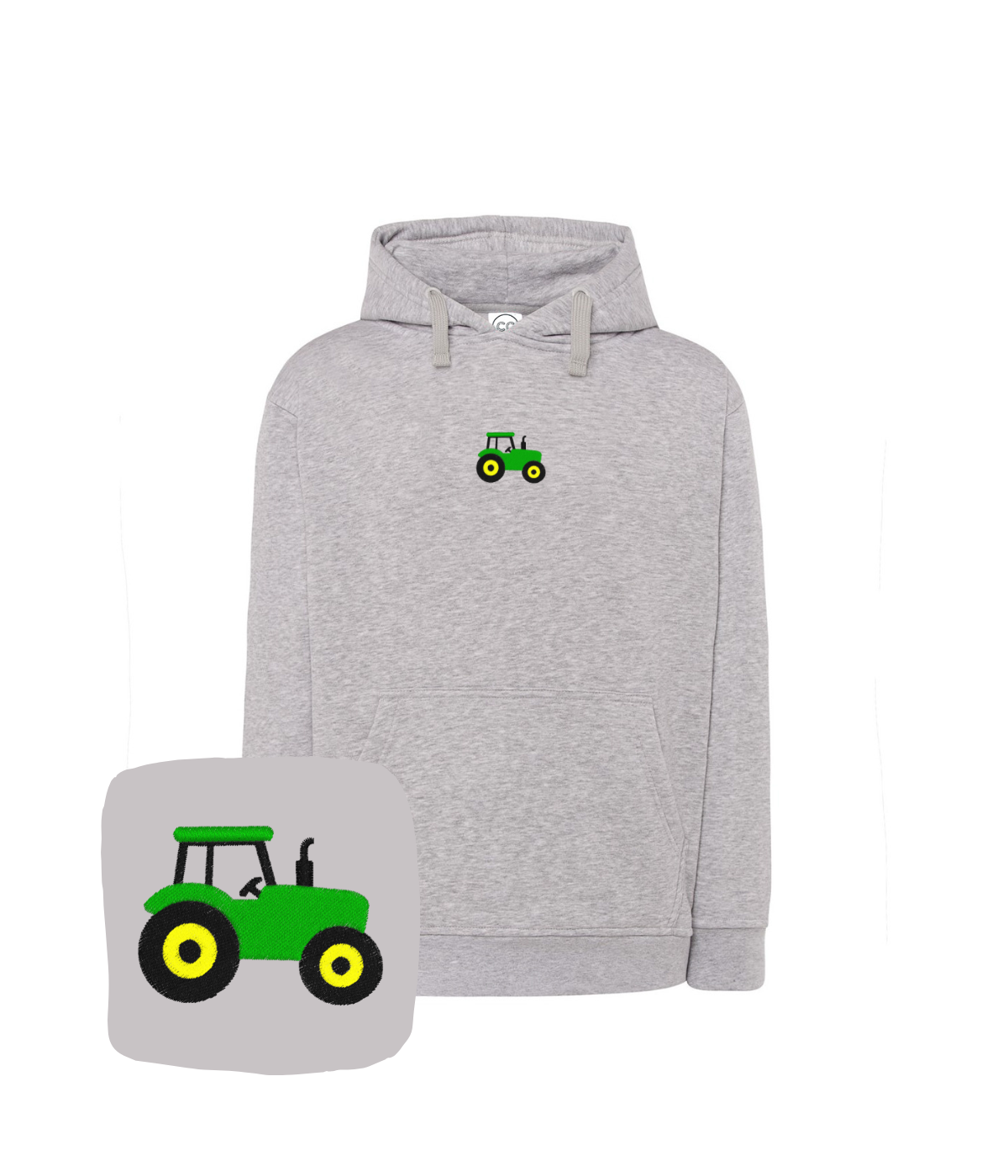 Bluza z haftem traktora – bluza traktor haft komputerowy, trwałe wykończenie