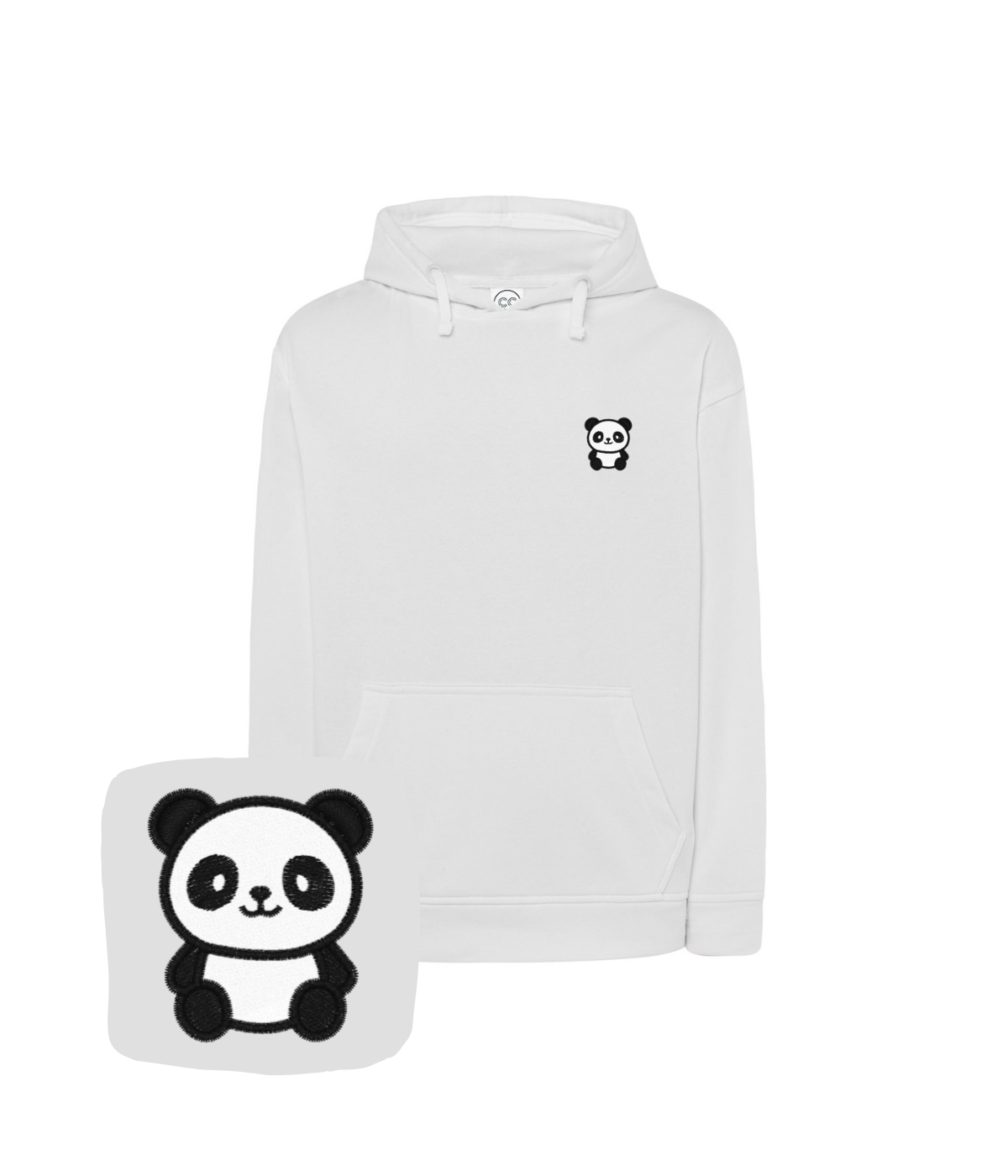 Bluza z haftem pandy – bluza panda haftowana, każdy projekt wykonywany in-house