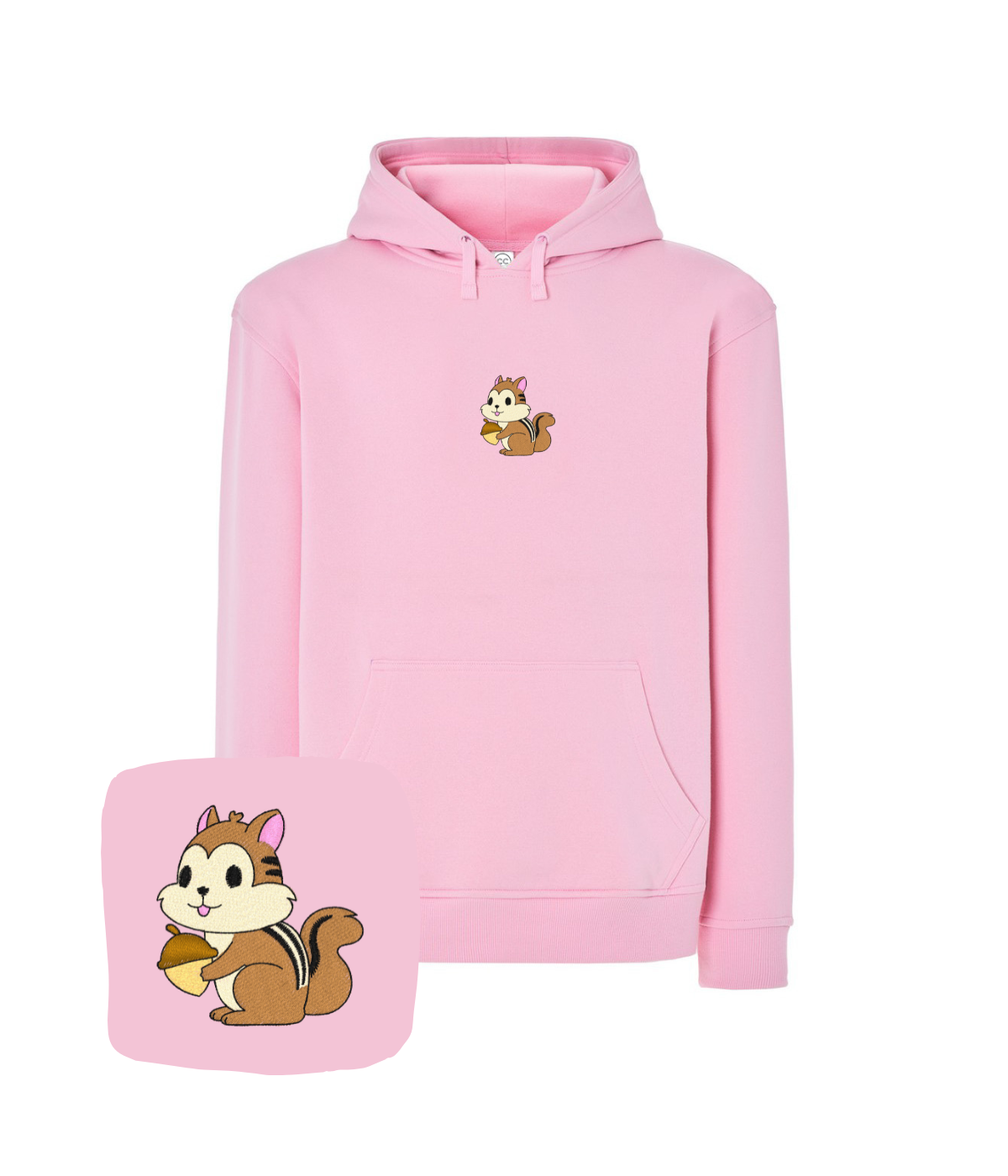 Bluza z haftem wiewiórki – bluza wiewiórki w wysokiej jakości bawełna
