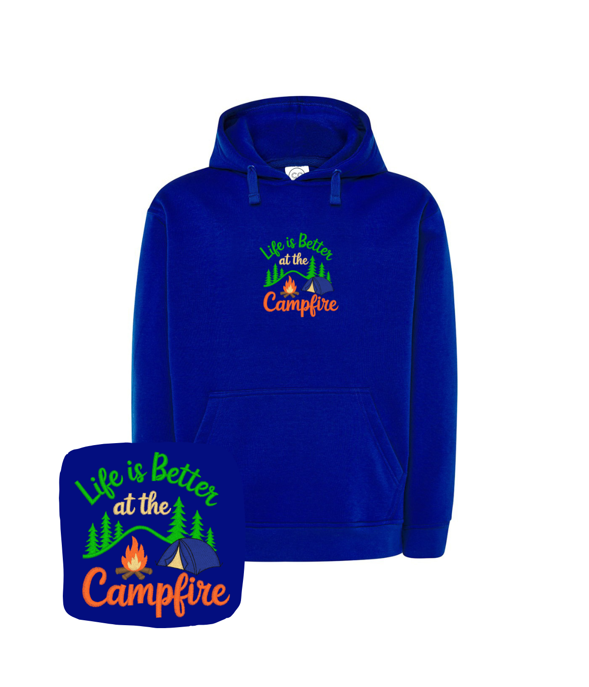 Bluza z haftem Campfire – ekologiczna bluza campfire, zrównoważona moda