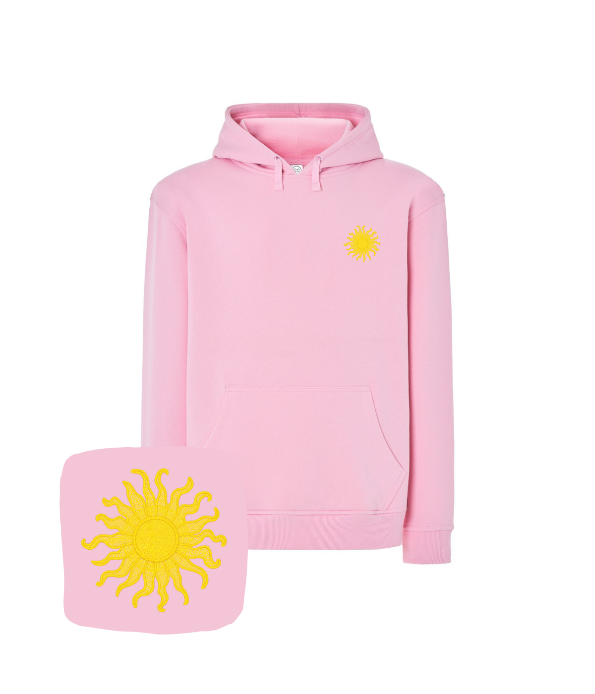 Bluza z haftem słońca – modna bluza słońce, streetwear