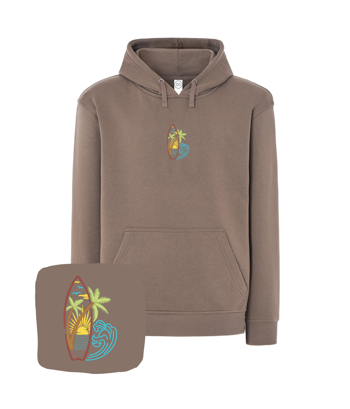 Bluza z haftem surfingu – bluza surfing premium jakość materiału, trwałe ściegi
