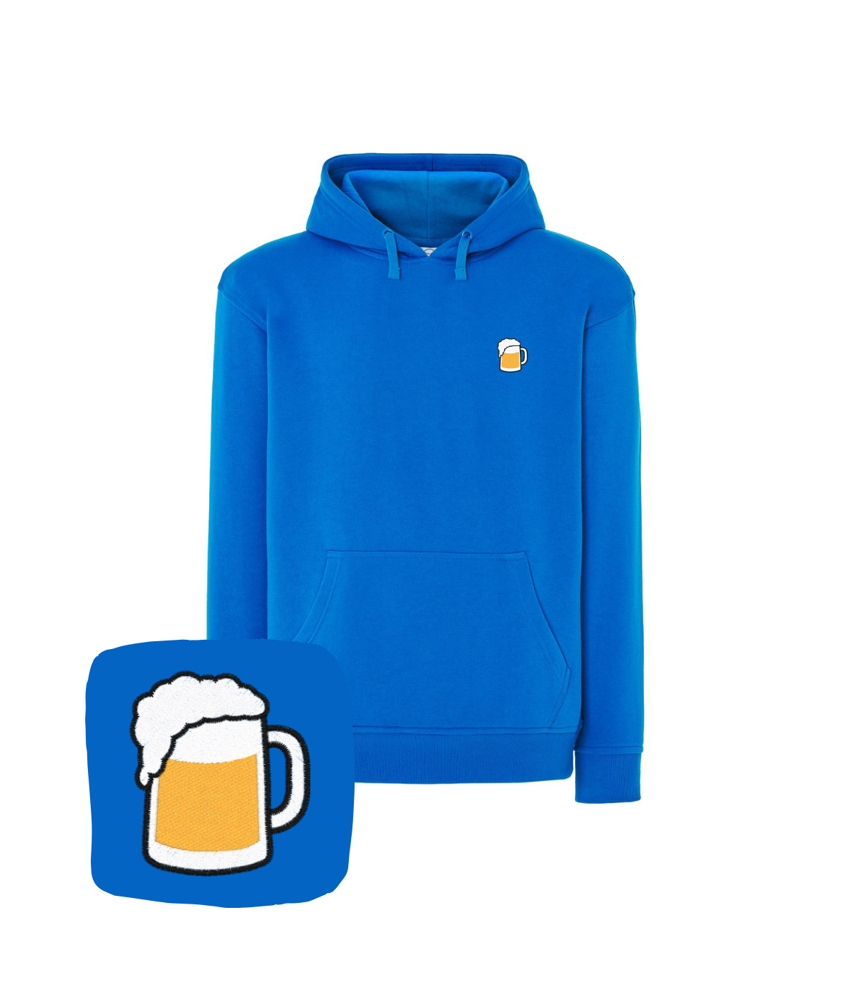 Bluza z haftem kufla piwa – bluza kufel piwa, pomysł na prezent