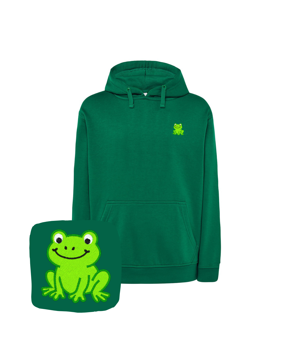 Bluza z haftem żaby – bluza żaba damska, kobiecy krój