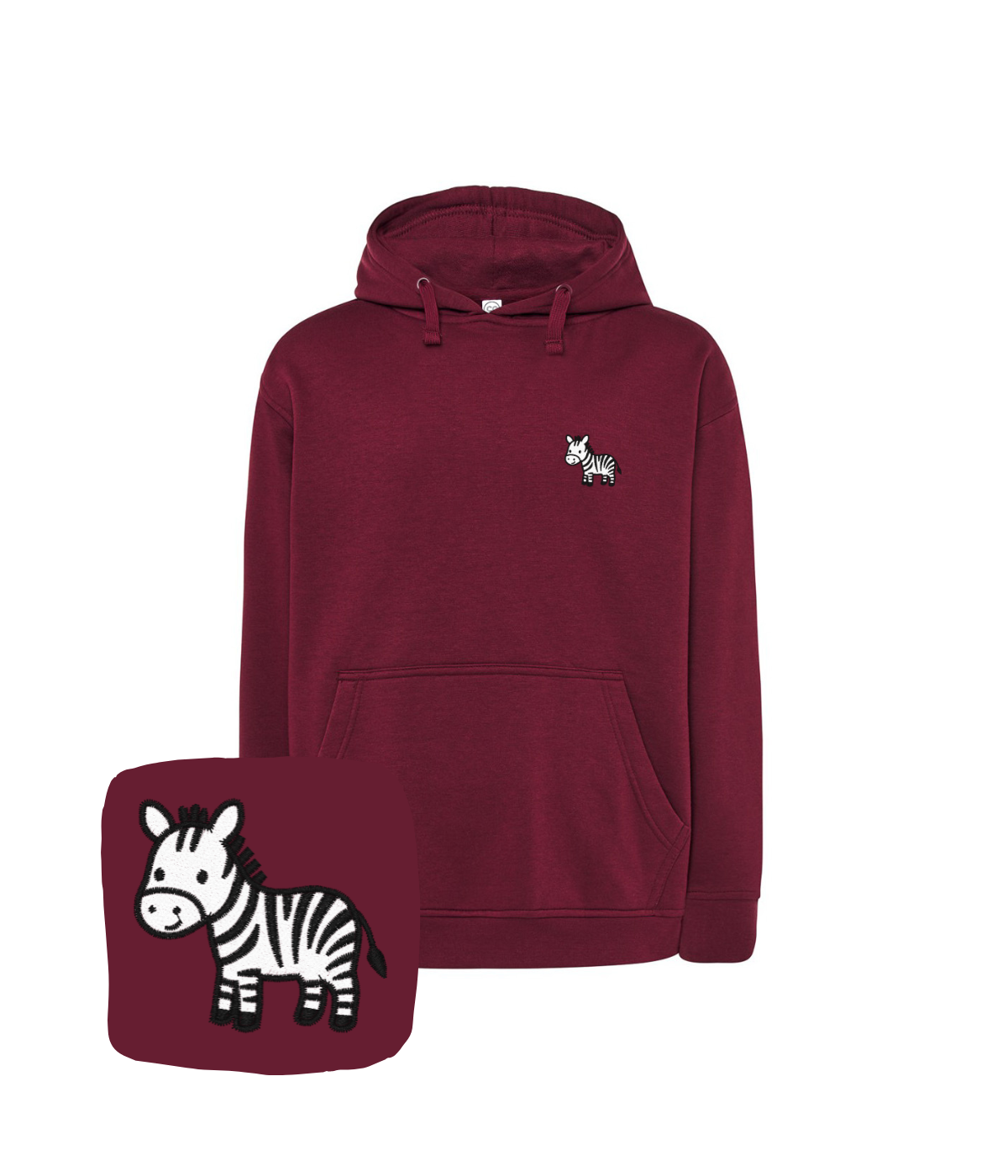 Bluza z haftem zebry – bluza zebra trwały nadruk, odporny na pranie