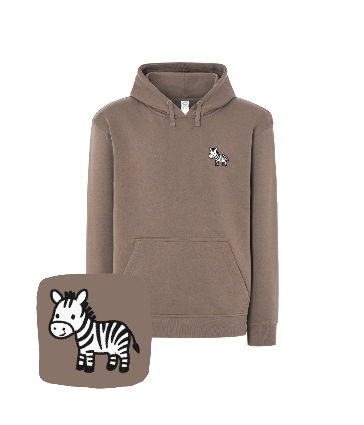 Bluza z haftem zebry – modna bluza zebra, streetwear
