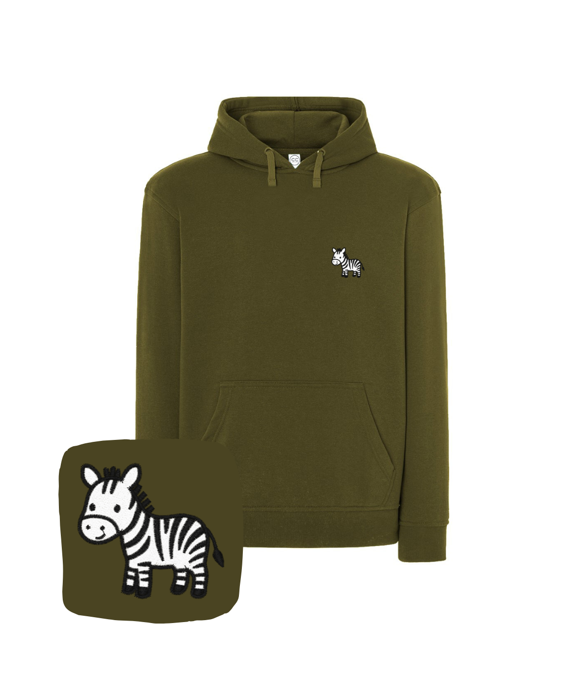 Bluza z haftem zebry – bluza zebra ręcznie zdobiona, limitowana seria