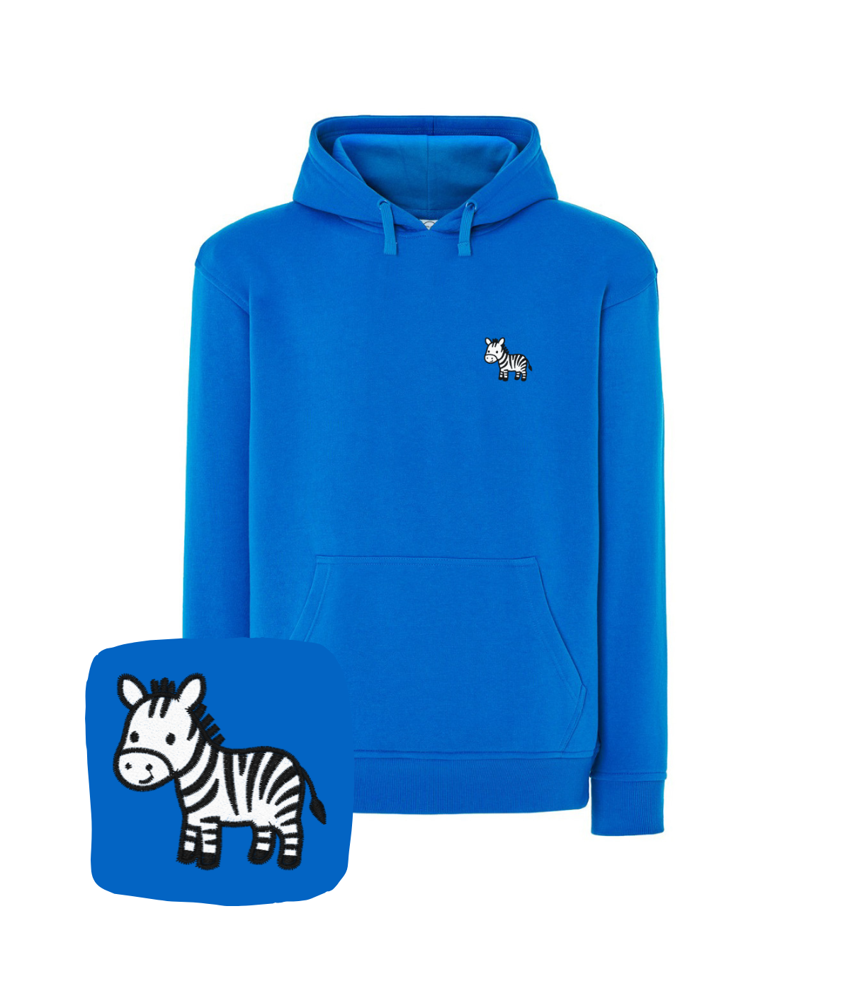 Bluza z haftem zebry – lekka bluza zebra, przyjemna w dotyku