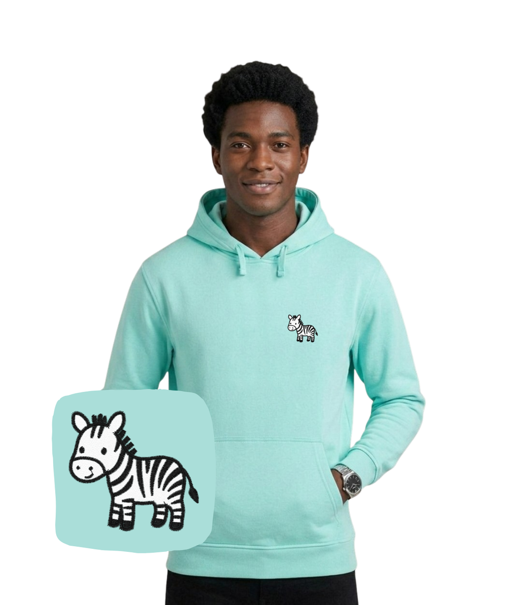 Bluza z haftem zebry – bluza zebra unisex, dla każdego