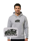 Cotton hoodie with farm-themed embroidery by CustomClothes.pl, featuring detailed farm and agricultural motifs.