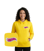 CustomClothes.pl hot mess hoodie with humorous embroidery, casual pullover with hood, perfect funny gift for friends.