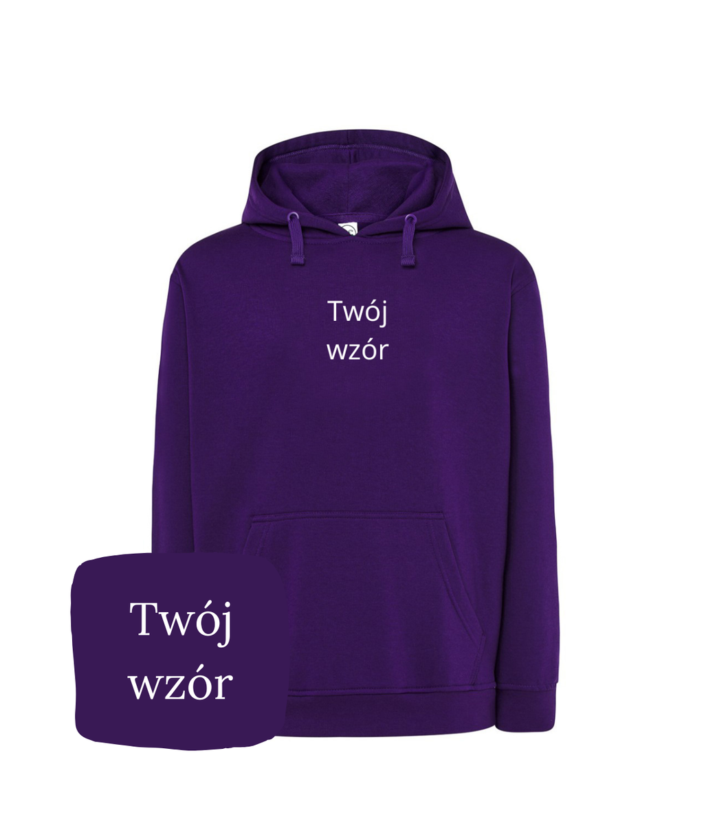 Personalized hoodie with custom embroidery from your photo, featuring line art design, made by CustomClothes.pl