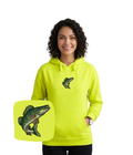 Blue sweatshirt with a detailed perch fish embroidery, casual style from CustomClothes.pl.