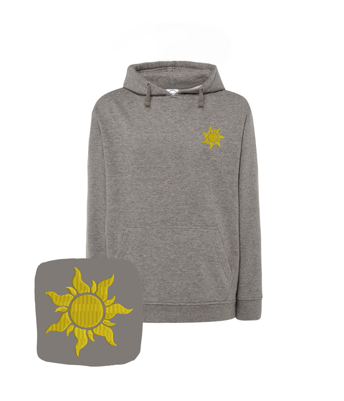 Colorful hoodie with sun embroidery, casual style, featuring a Minecraft-themed design, from CustomClothes.pl.