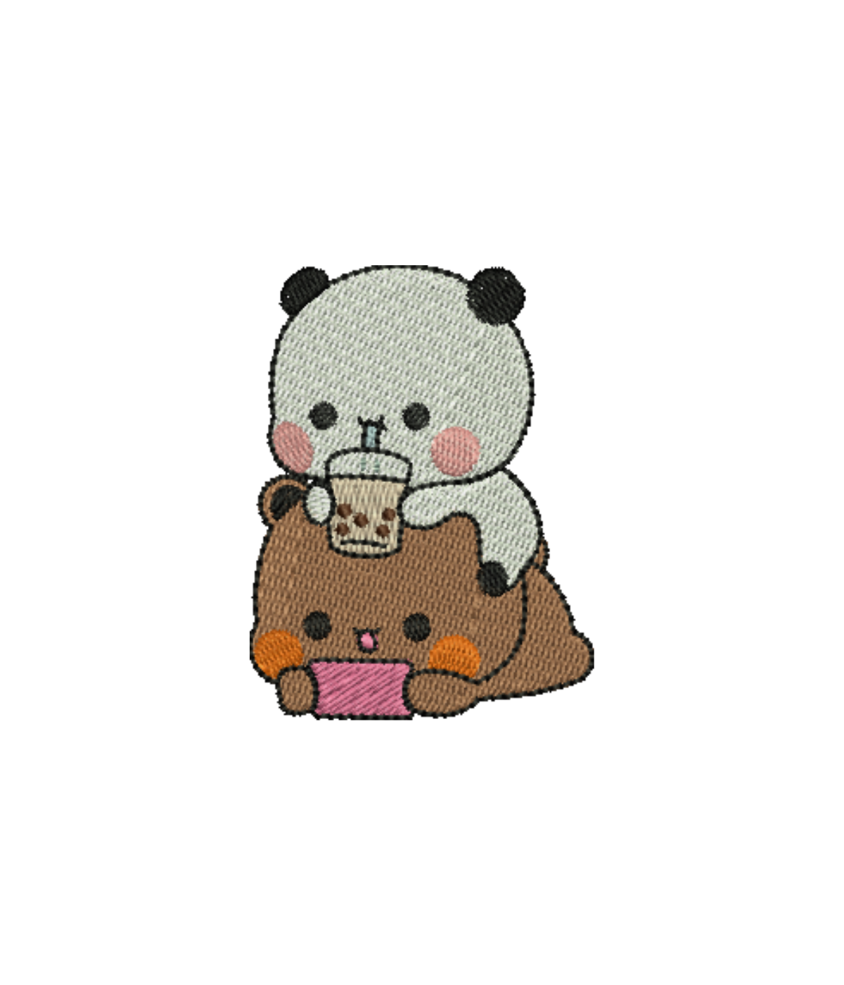 Colorful embroidered bluza with Bubu i Dudu characters from CustomClothes.pl, featuring playful design and comfortable fit.