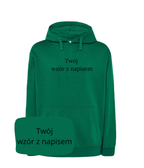 Personalized hoodie with custom text and embroidery from your photo, casual hoodie by CustomClothes.pl