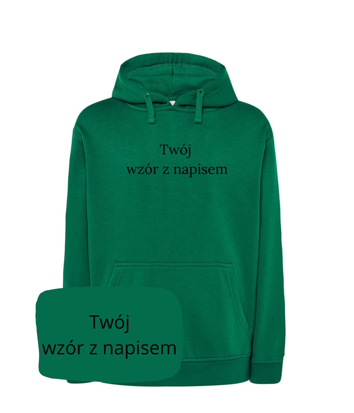 Personalized hoodie with custom text and embroidery from your photo, casual hoodie by CustomClothes.pl