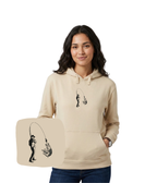 CustomClothes.pl fishing hoodie with embroidered design, perfect for anglers and fishing enthusiasts.